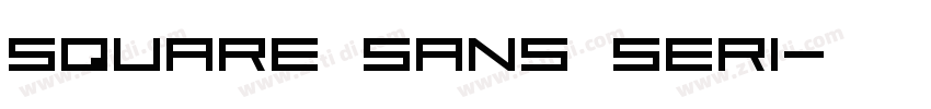 Square Sans Seri字体转换